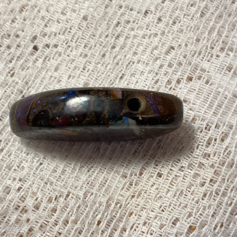 Polished Australian Boulder Opal Pendant - Picture 10 of 14